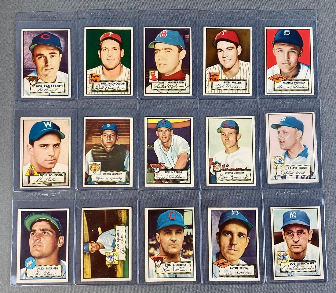 Group of 40 1952 Topps Baseball Cards Set Break (1 of 3)