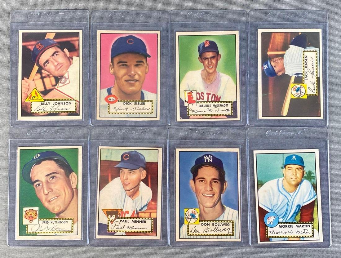 Group of 8 1952 Topps Baseball Cards Set Break (1 of 5)