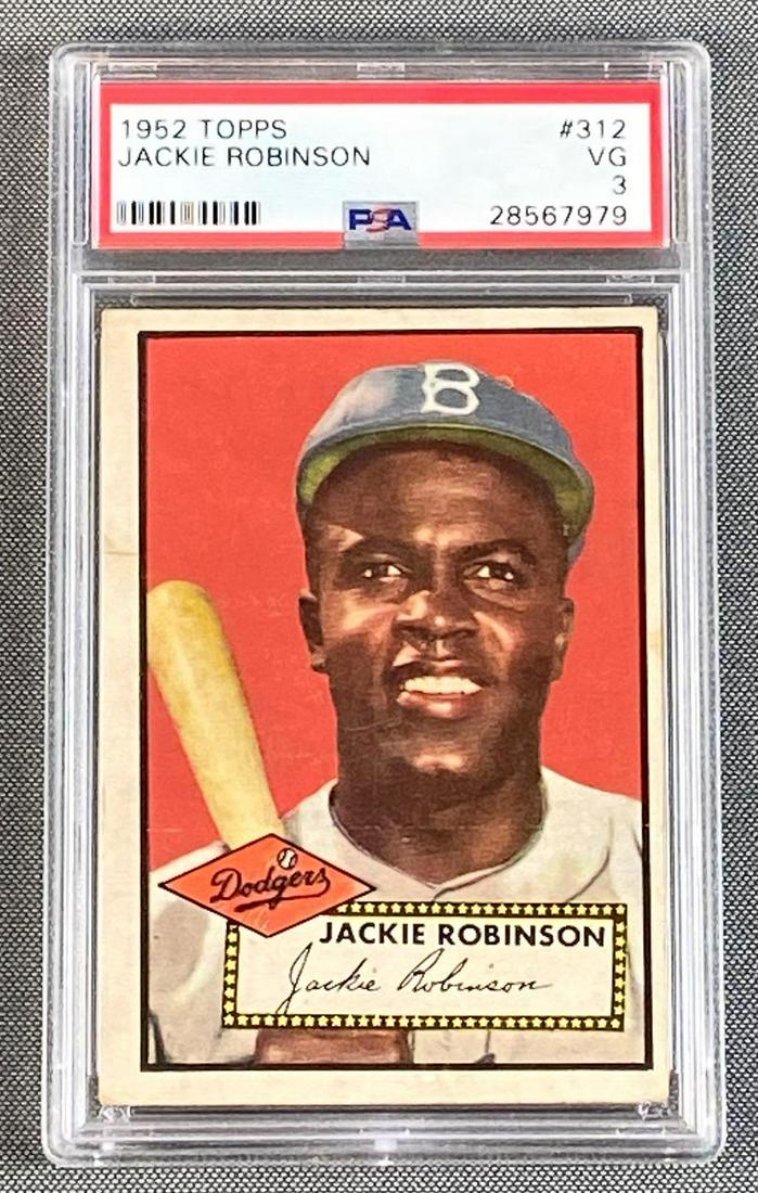 1952 Topps Jackie Robinson #312 Graded PSA 3 (1 of 5)