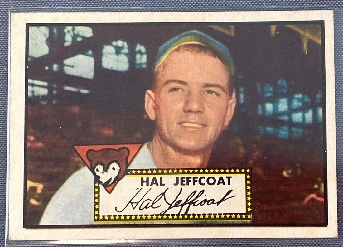 1952 Topps Hal Jeffcoat #341 Set Break: Decent centering , high number, VGEX.