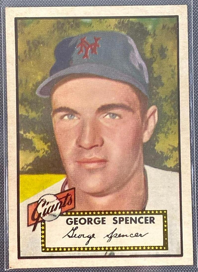 1952 Topps George Spencer #346 Set Break (1 of 3)