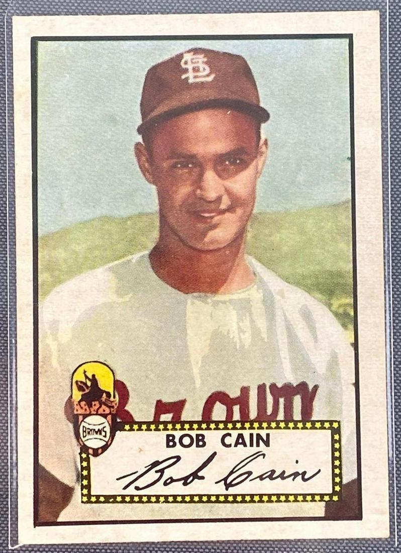 1952 Topps Bob Cain #349 Set Break (1 of 3)