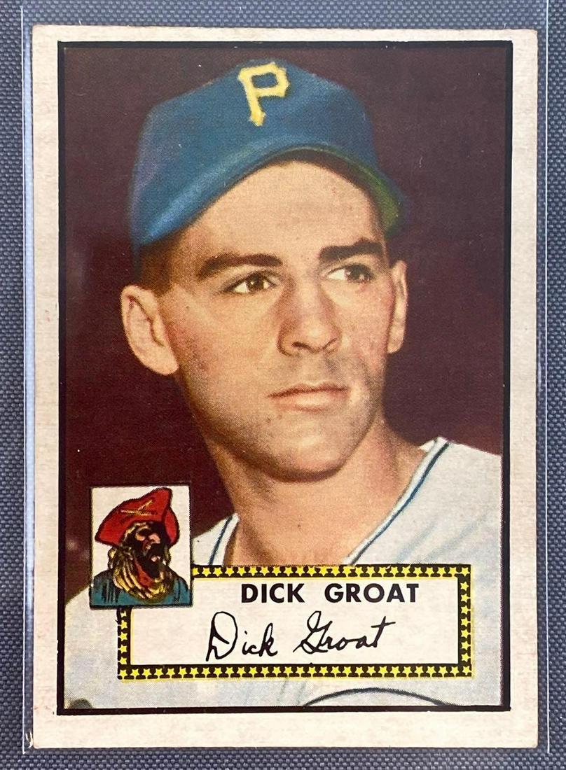 1952 Topps Dick Groat #369 Set Break: Rookie card, high number, EX+.
