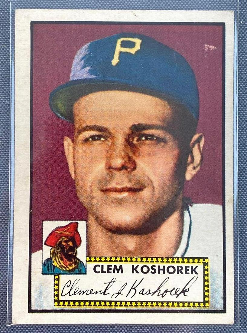 1952 Topps Clem Koshorek #380 Set Break: High number, VGEX.