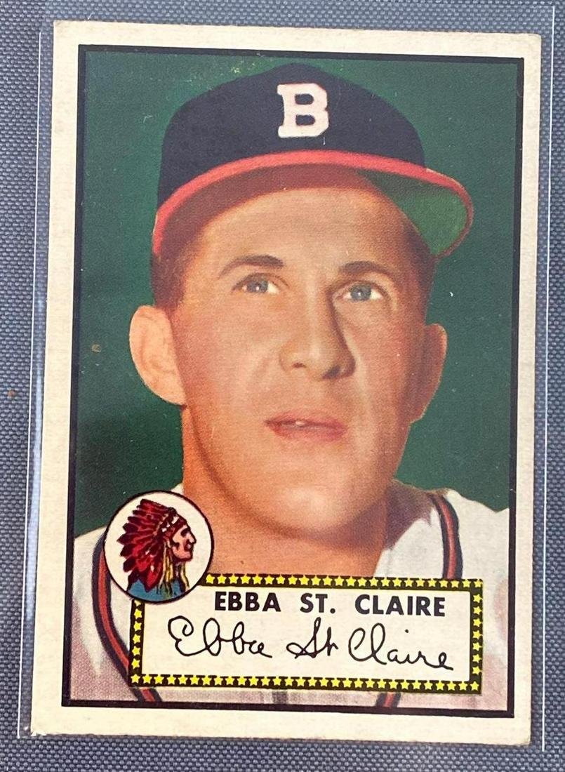1952 Topps Ebba St. Claire #393 Set Break: High number, VG.