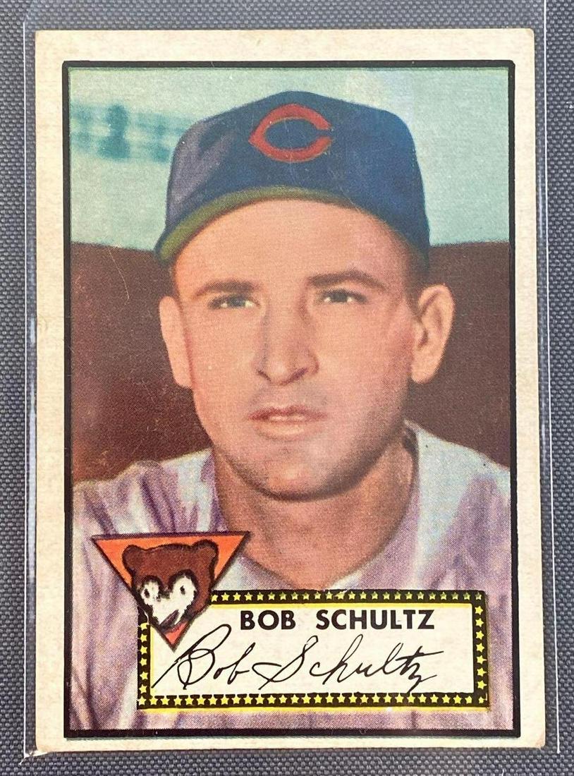 1952 Topps Bob Schultz #401 Set Break: High number, VGEX.