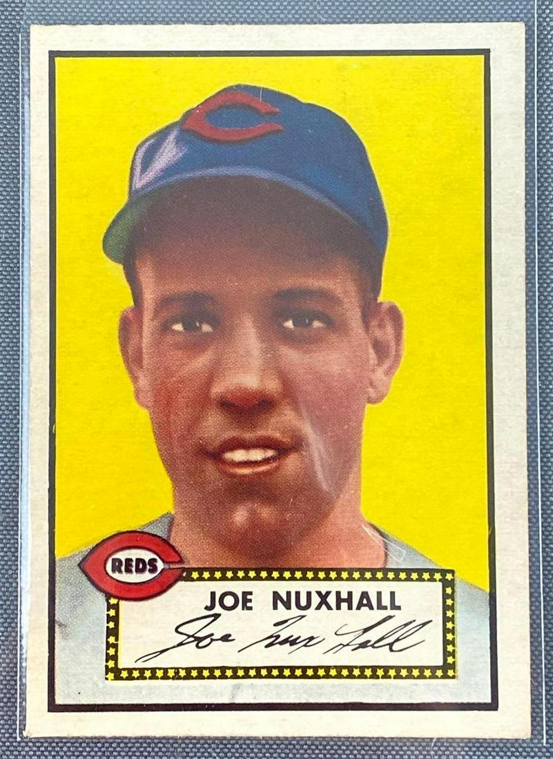 1952 Topps Joe Nuxhall #406 Set Break: Rookie Card, tough card, high number, EX-EXMT.