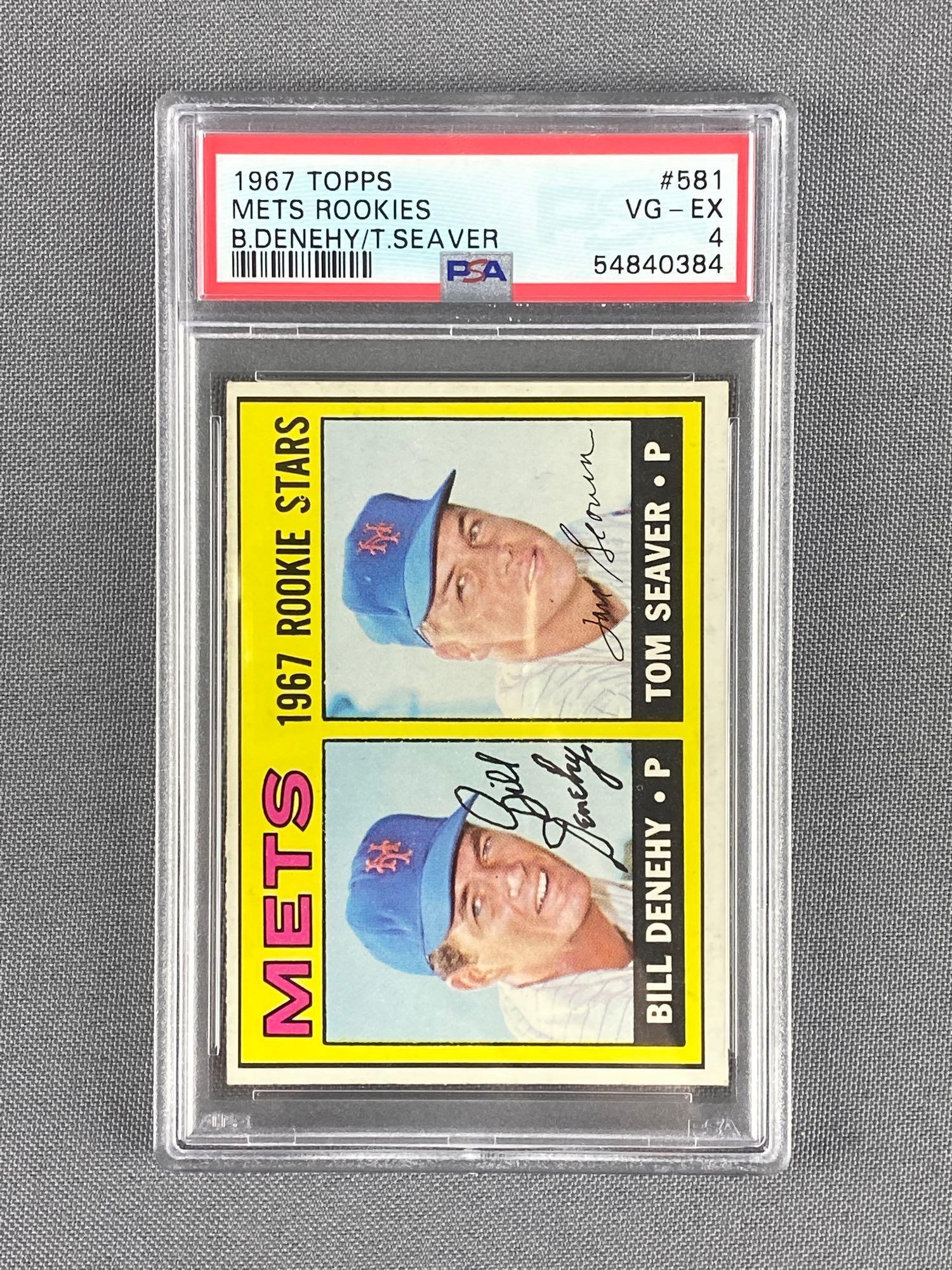 1967 Topps Tom Seaver Mets Rookies #581 PSA 4 (1 of 4)
