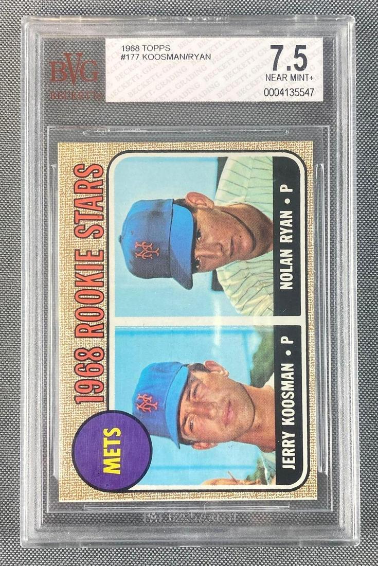 1968 Topps Nolan Ryan Mets Rookies #177 BVG 7.5 (1 of 4)