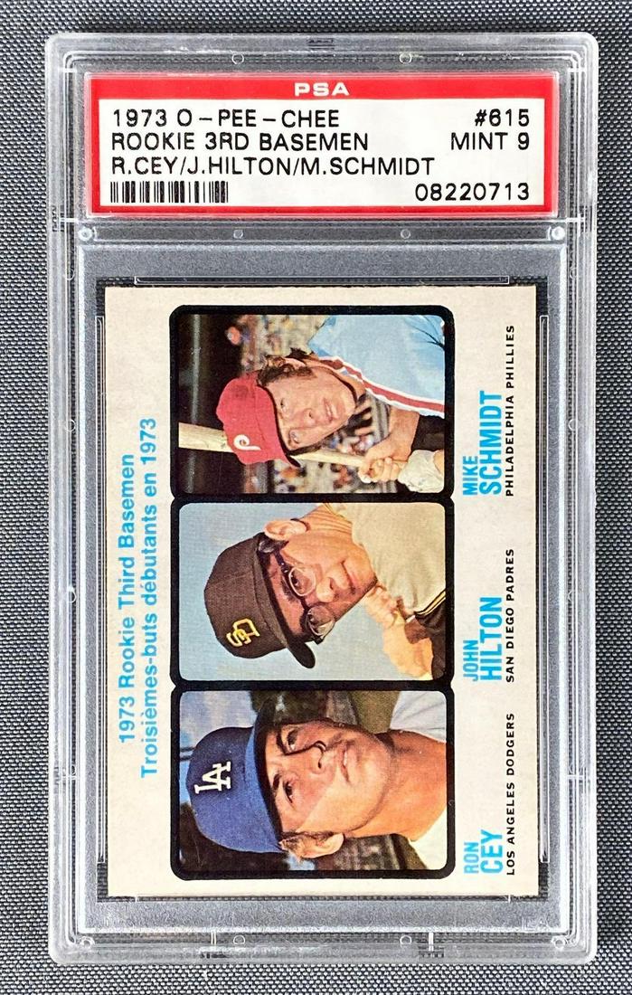1973 O-Pee-Chee Mike Schmidt #615 Rookie PSA 9 Mint (1 of 5)