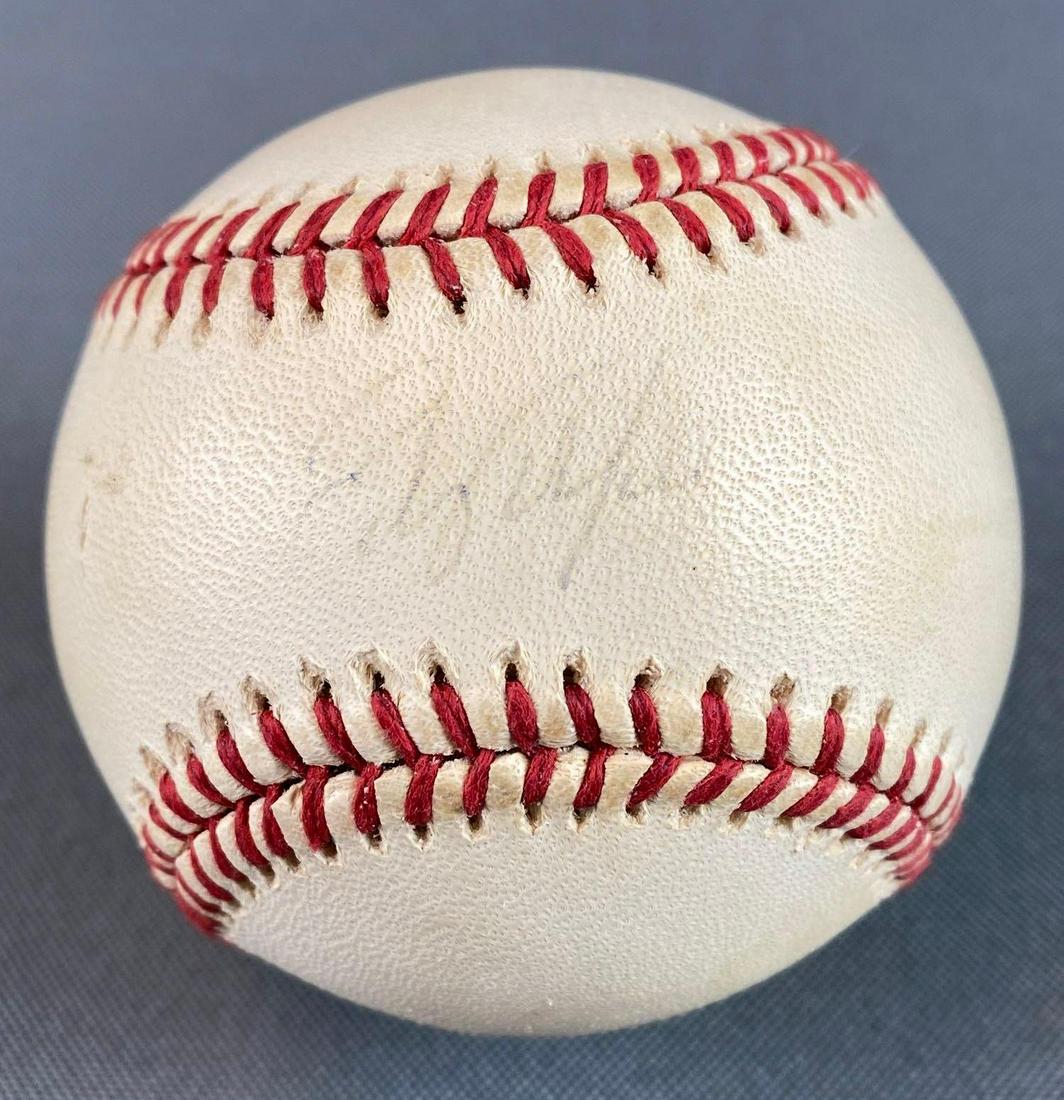 Edgar Martinez Signed Baseball: With T&T Sports COA, signature faded