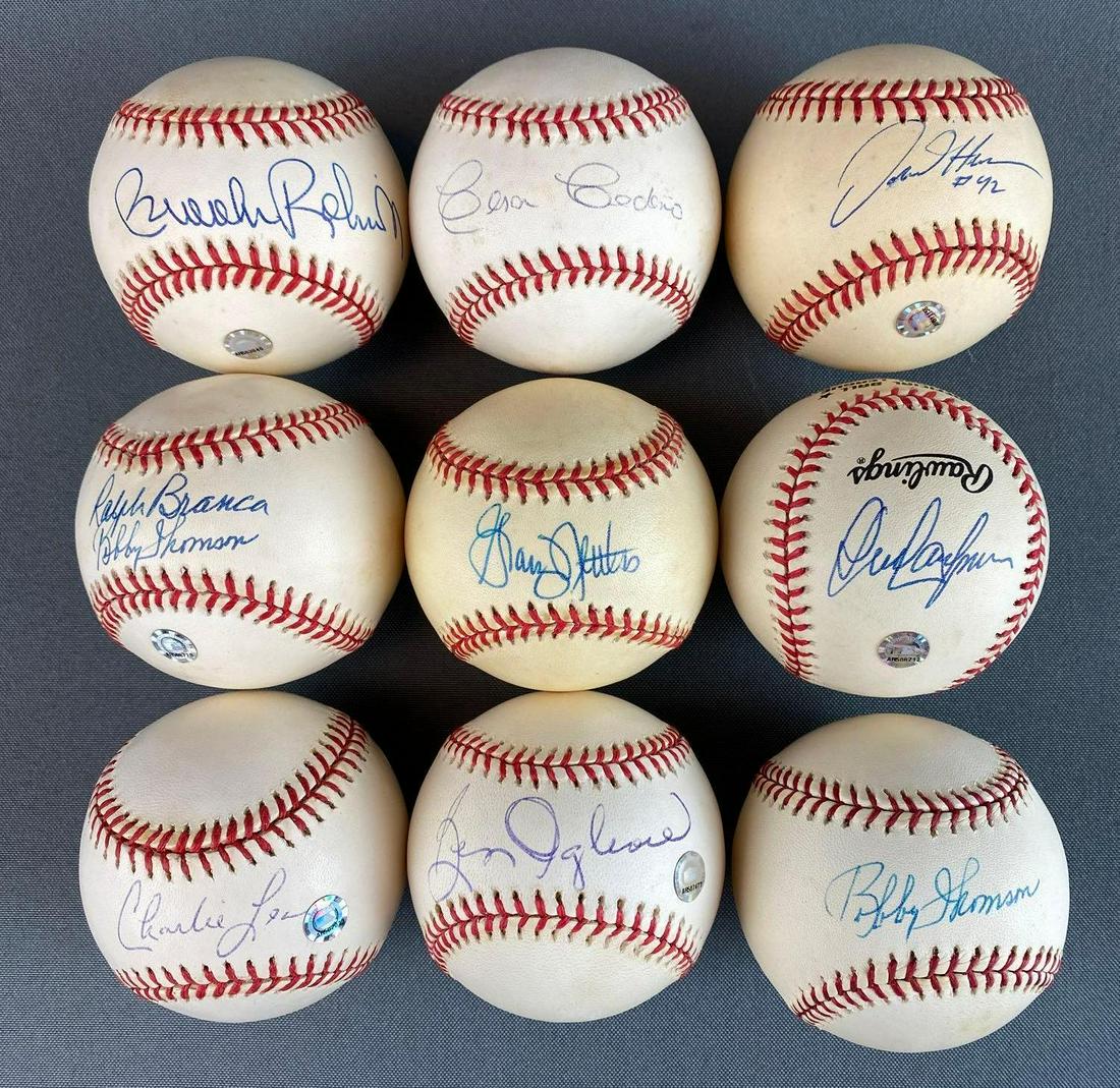 Group of 9 Signed Baseballs (1 of 6)