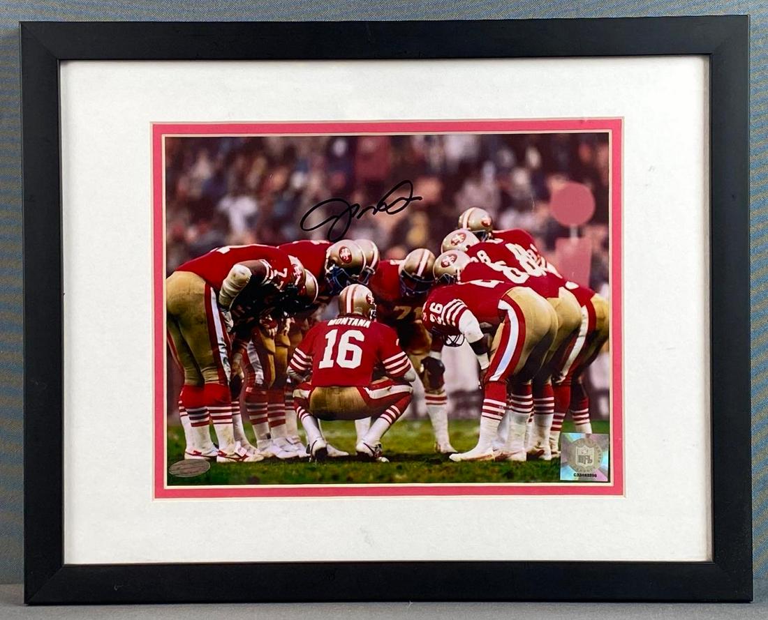 Joe Montana San Francisco 49ers Signed & Framed Photograph Steiner COA (1 of 8)