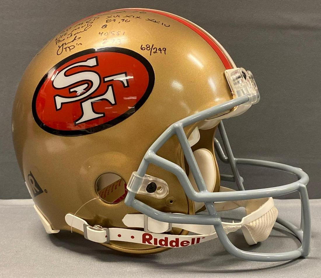 Joe Montana San Francisco 49ers Signed Football Helmet (1 of 8)