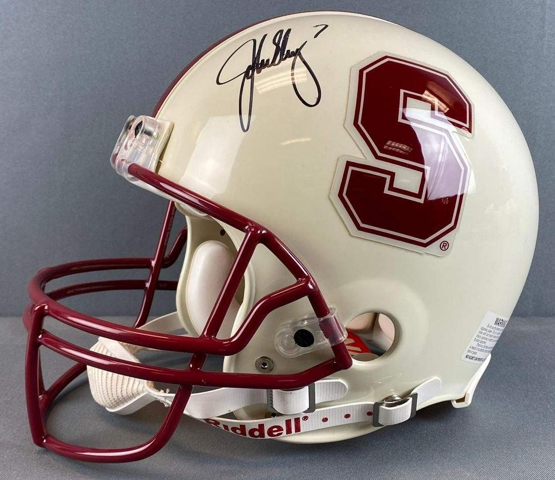John Elway Stanford Cardinals Signed Football Helmet (1 of 7)
