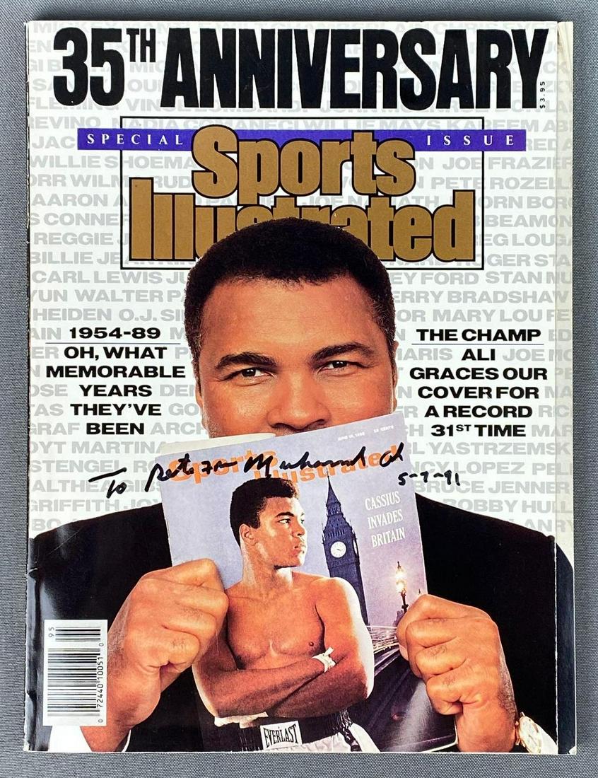 Autographed Muhammad Ali 35th Anniversary Sports Illustrated (1 of 8)
