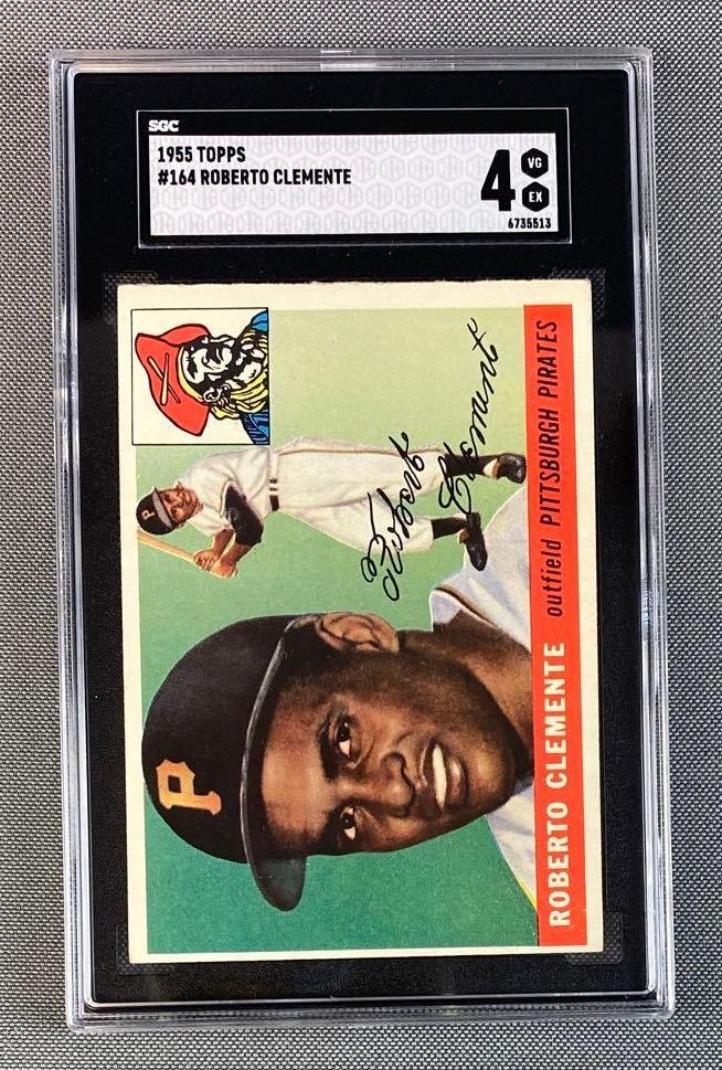 1955 Topps #164 Roberto Clemente SGC 4 (1 of 2)