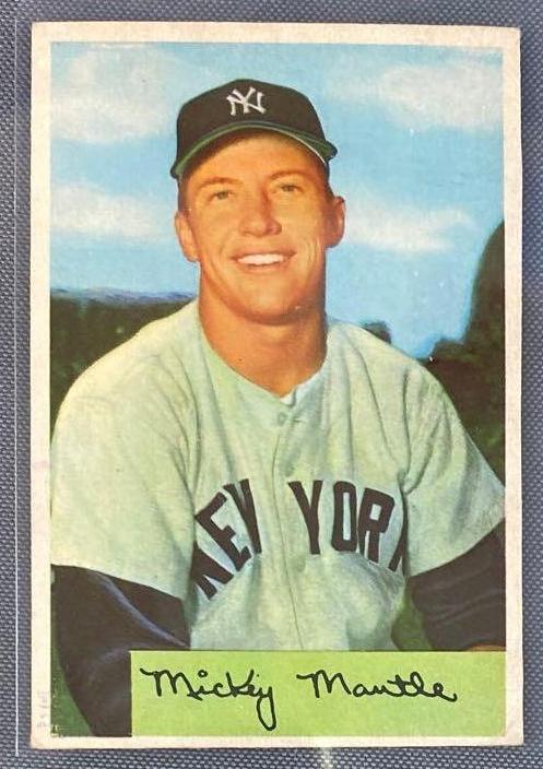 1954 Bowman Mickey Mantle #65 Set Break (1 of 3)