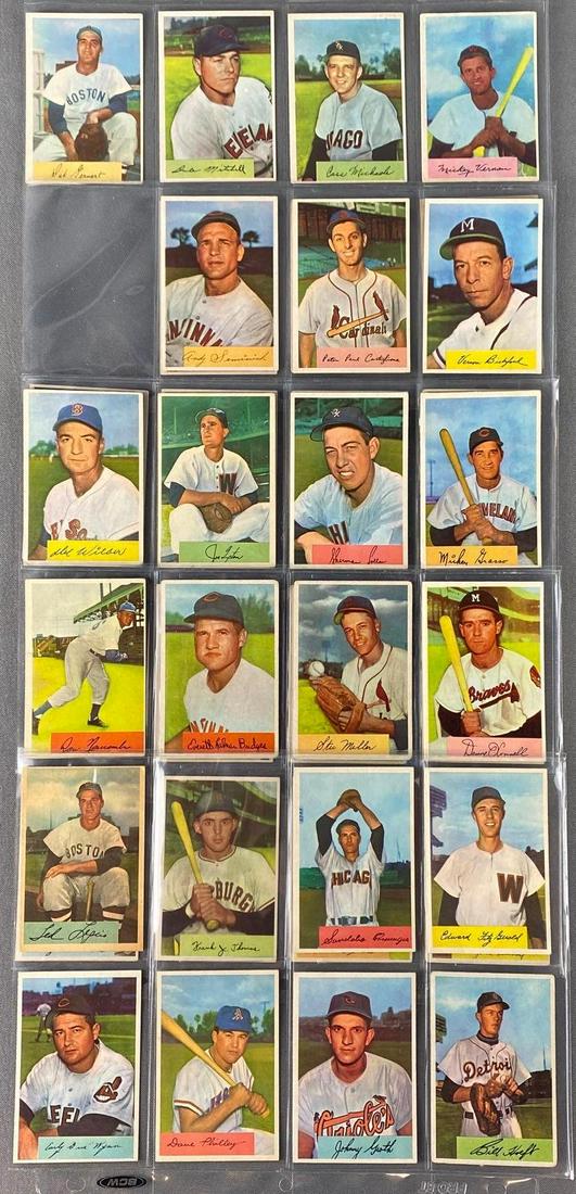 Group of 36 - 1954 Bowman Card Set Break (1 of 6)