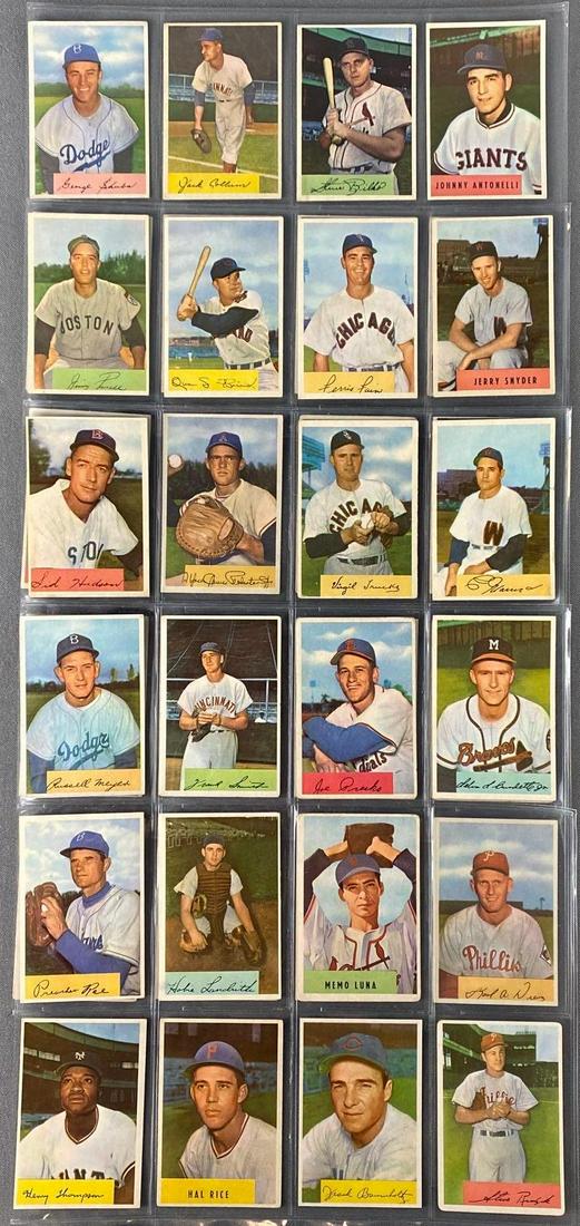 Group of 38 1954 Bowman Card Set Break (1 of 6)