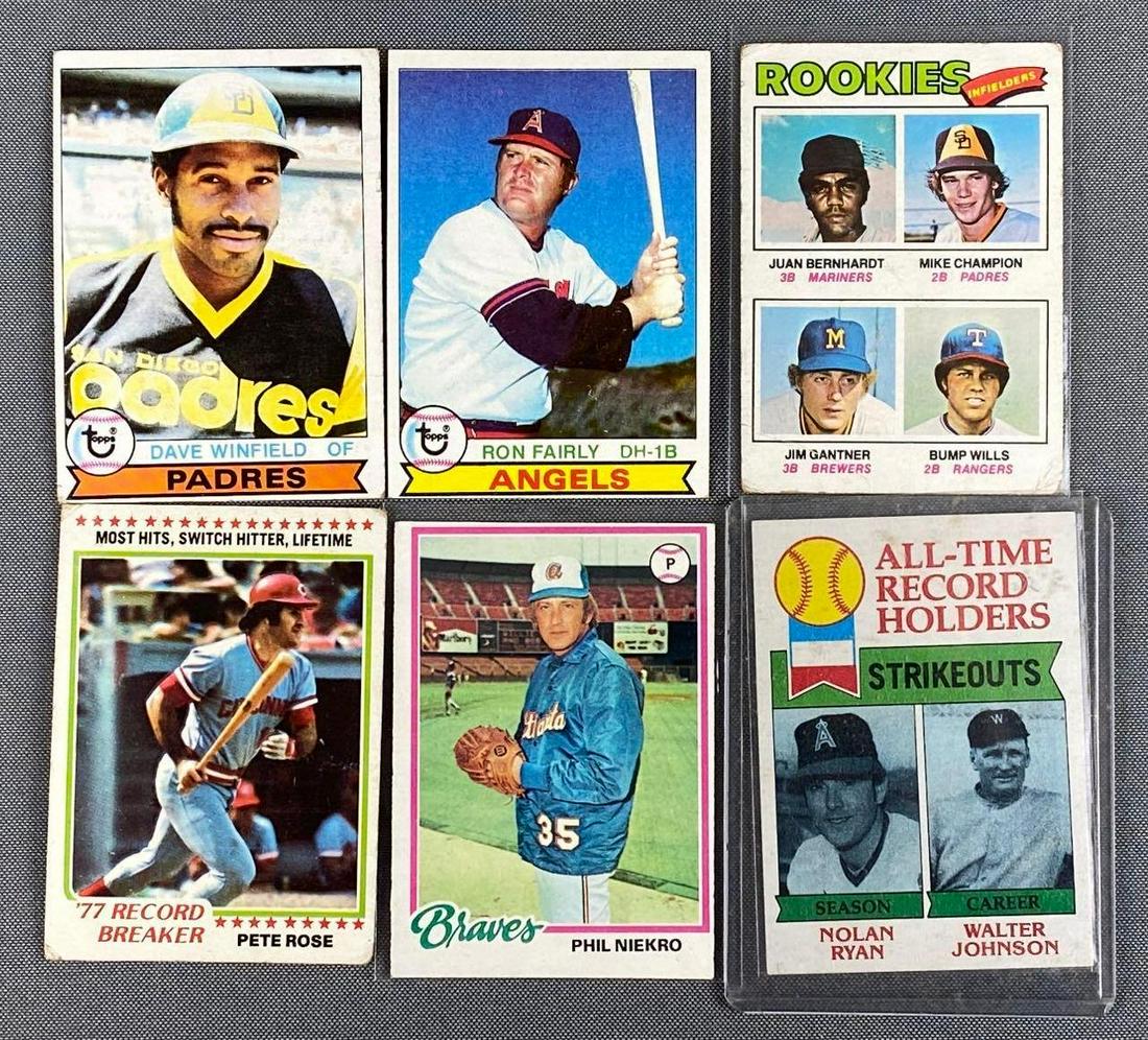 Group of 4000+ 1977-1979 Topps Baseball Cards: Includes some Hall of Famers, stars, and rookies.