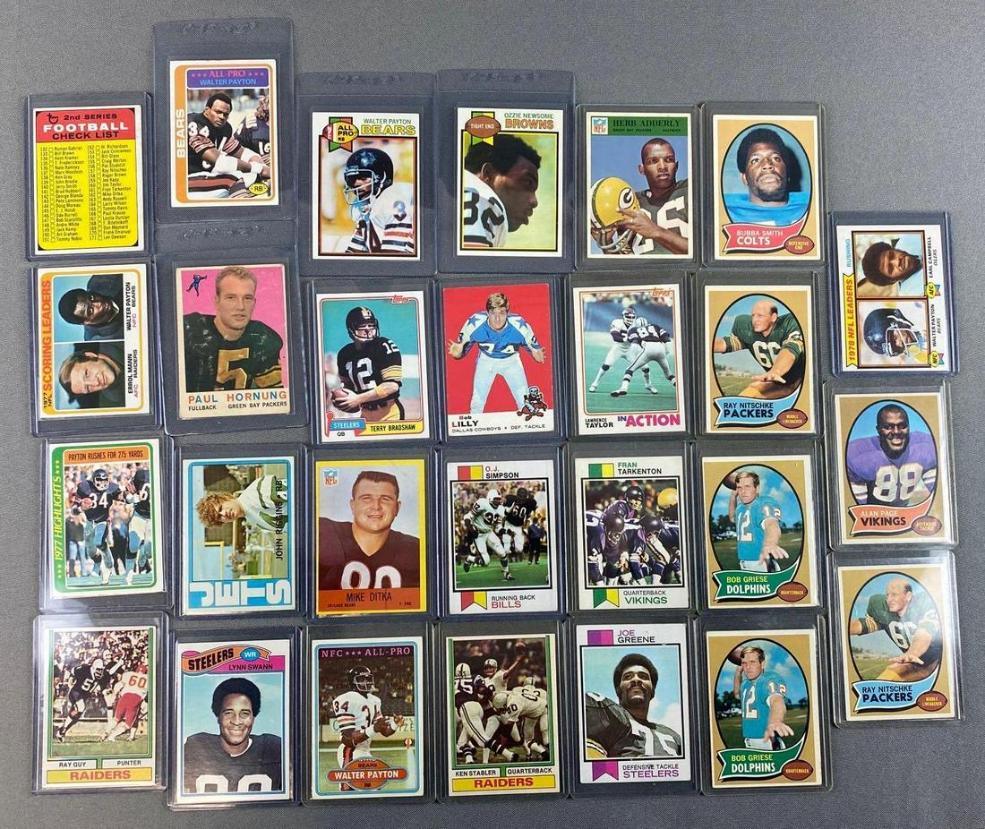Group of 1600+ Topps Football Cards: Late 50s-70s. Full of Hall of Famers, Stars, and Rookies.