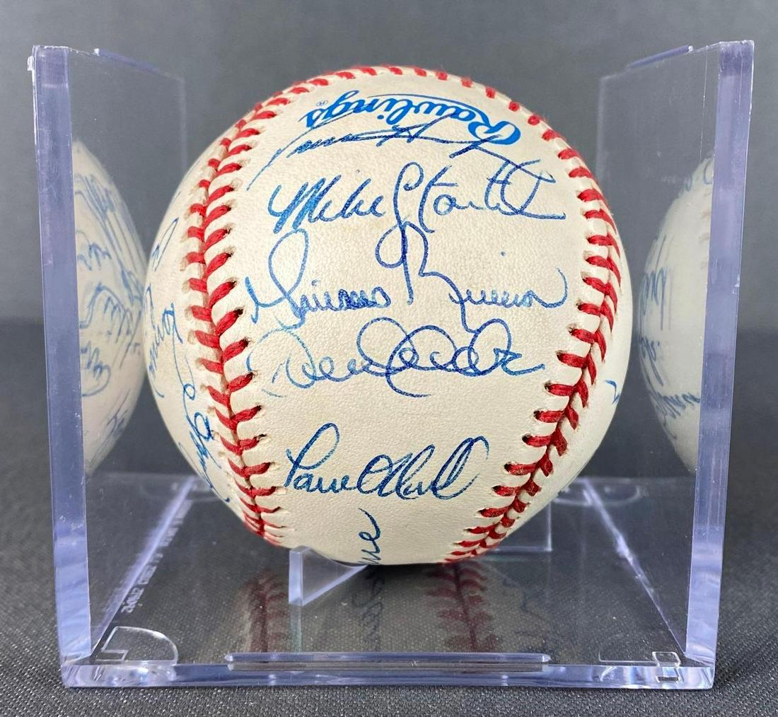 1998 Wold Series Champions New York Yankees Signed Baseball (1 of 6)