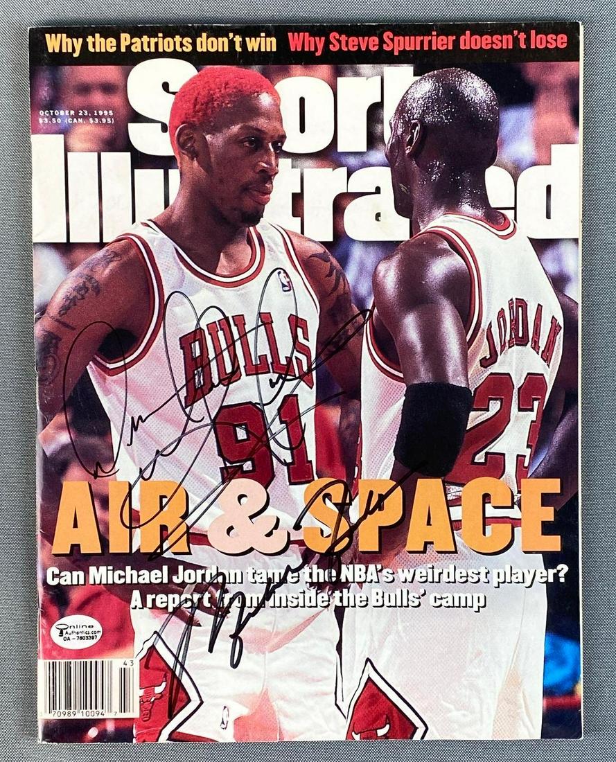 Dennis Rodman Autographed Sports Illustrated Magazine (1 of 6)