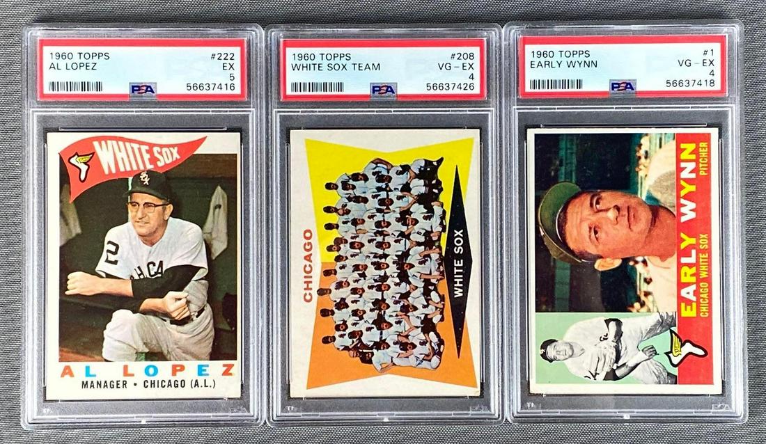 3 Graded 1960 Topps Chicago White Sox Cards (1 of 7)