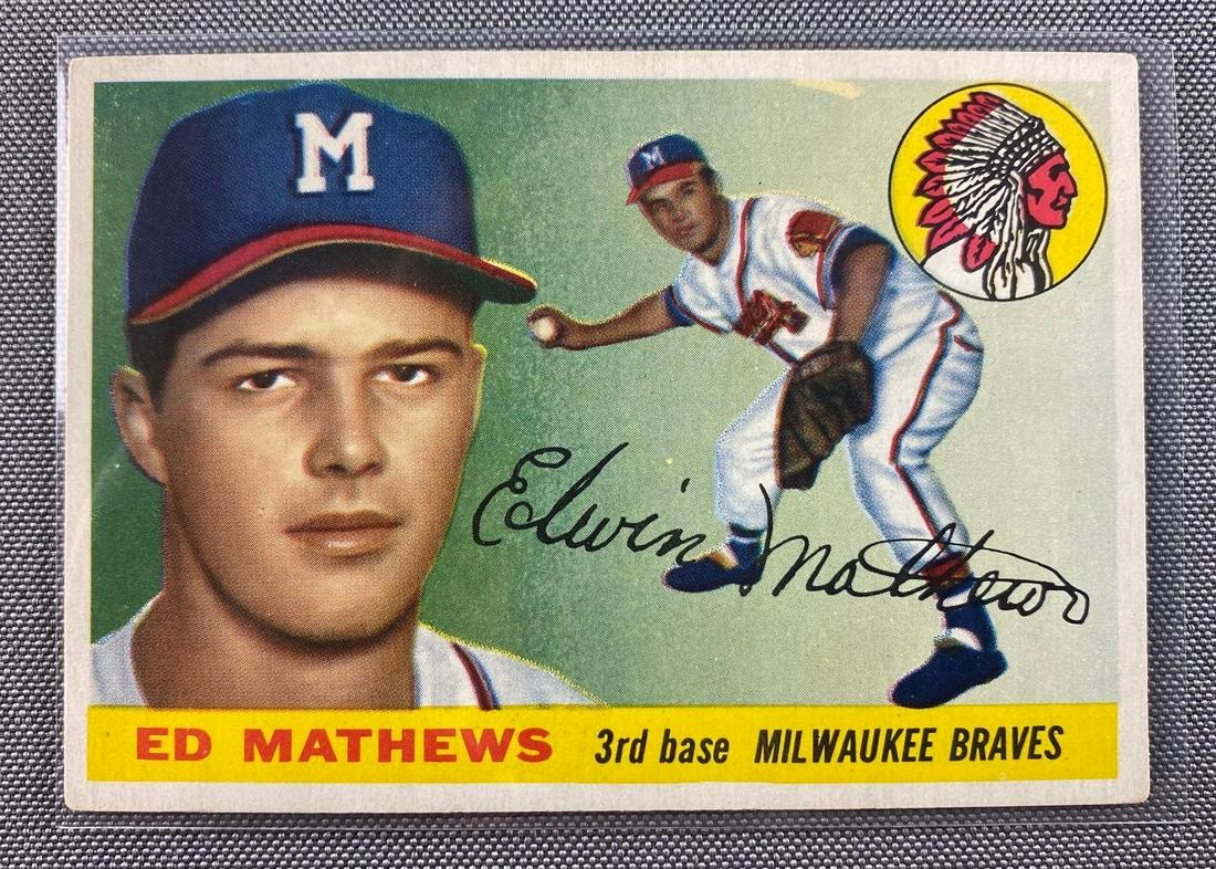 1955 Topps Ed Mathews #155 (1 of 2)