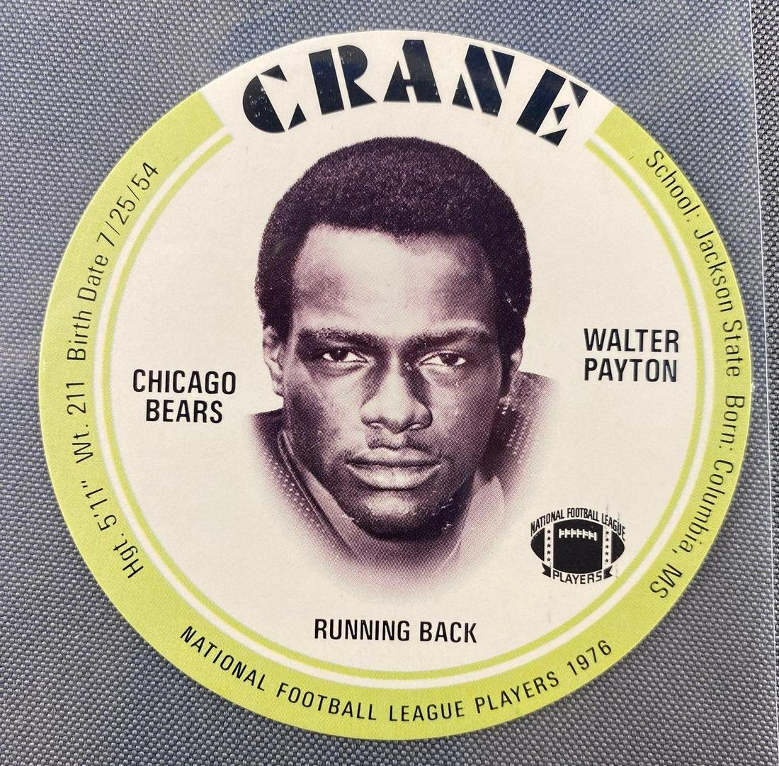 1976 Crane Walter Payton Rookie Card (1 of 2)