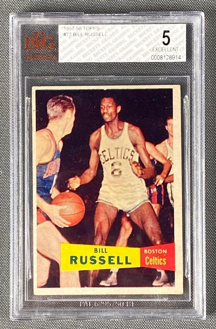 1957-58 Topps Bill Russell #77 BVG 5 (1 of 4)
