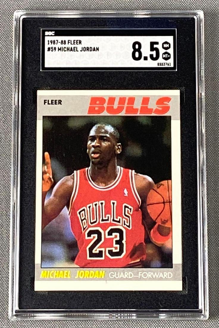 1987-88 Fleer Micheal Jordan #59 SGC 8.5 (1 of 4)