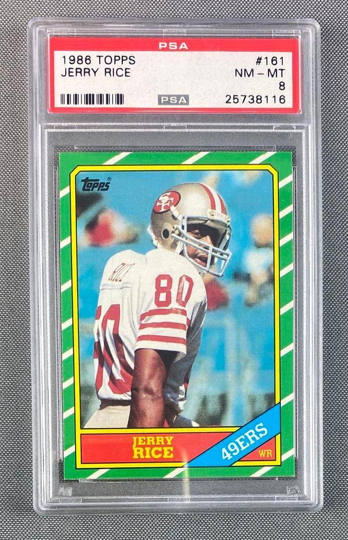1986 Topps Jerry Rice #161 PSA 8 (1 of 3)