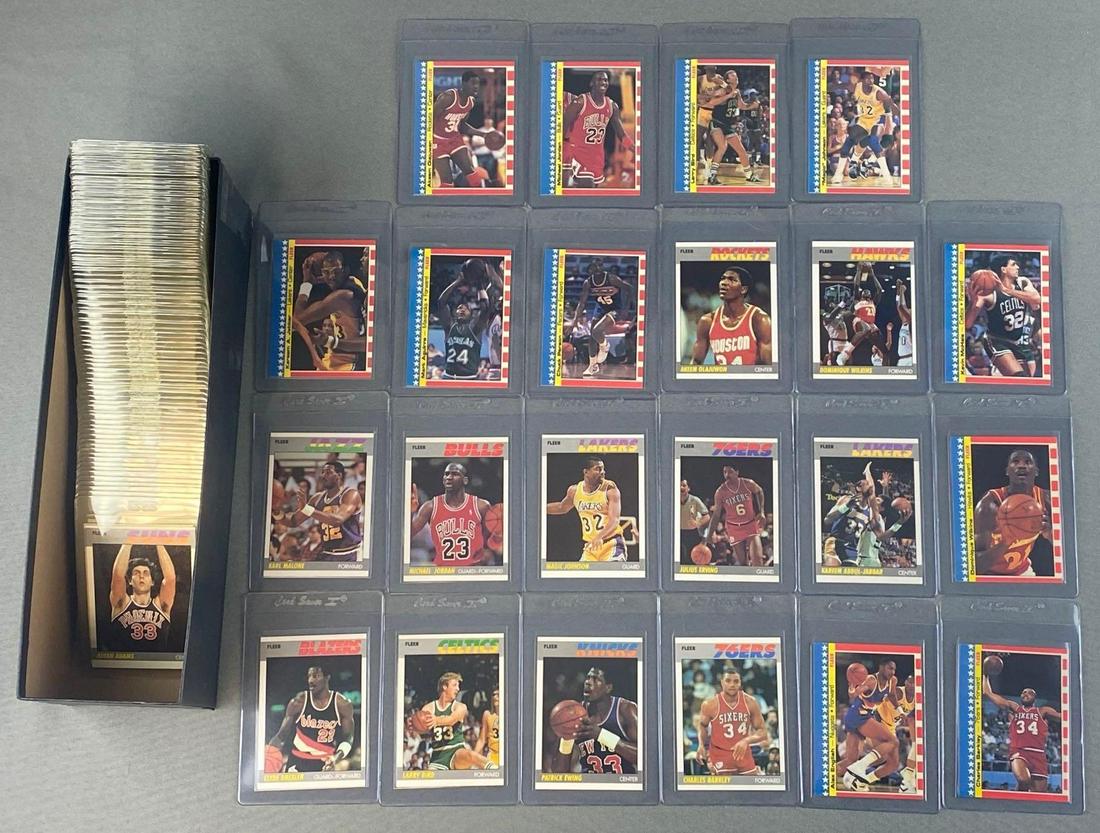 1987-88 Fleer Basketball Set And Stickers (1 of 3)