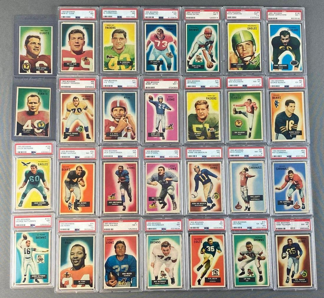 1955 Bowman Football PSA Graded Set (1 of 2)
