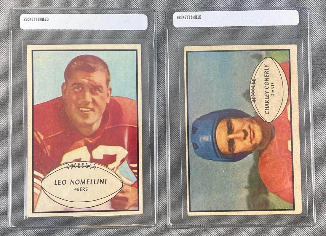 Group of 2 1953 Bowman Hall of Famers Football Cards (1 of 2)