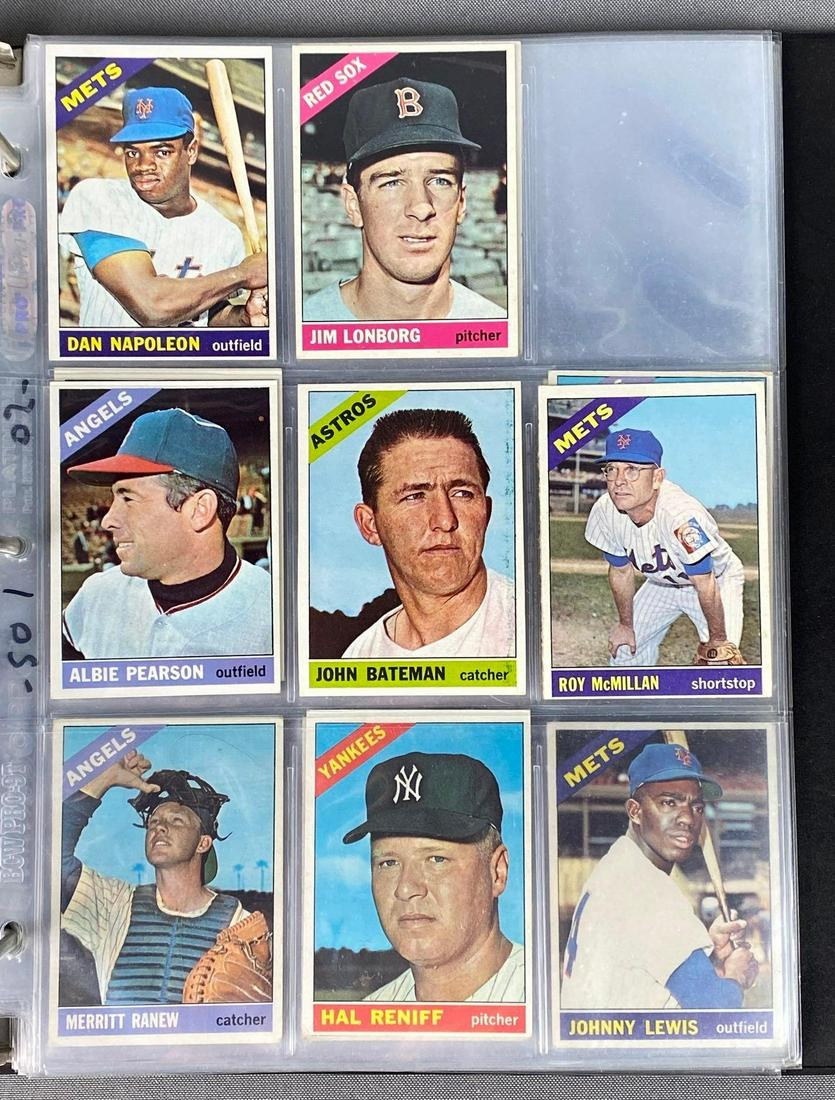 Binder of 180+ 1966-67 Baseball Cards (1 of 7)