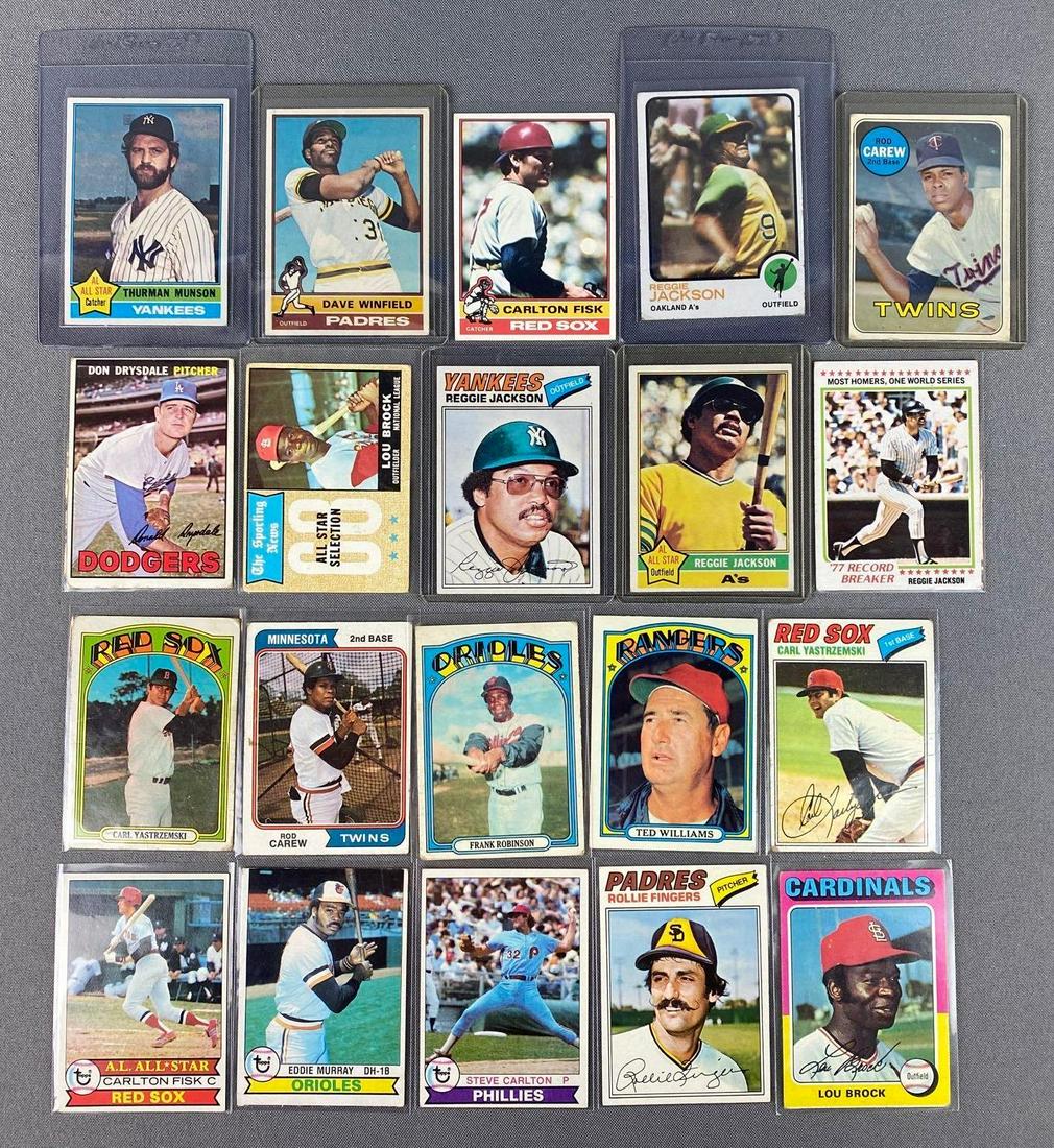 Group of 50 1960s-70s Baseball HOF Cards (1 of 4)
