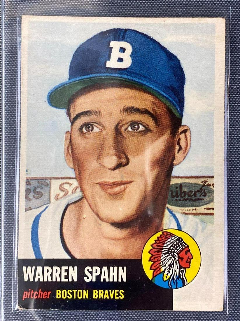 1953 Topps #147 Warren Spahn (1 of 2)