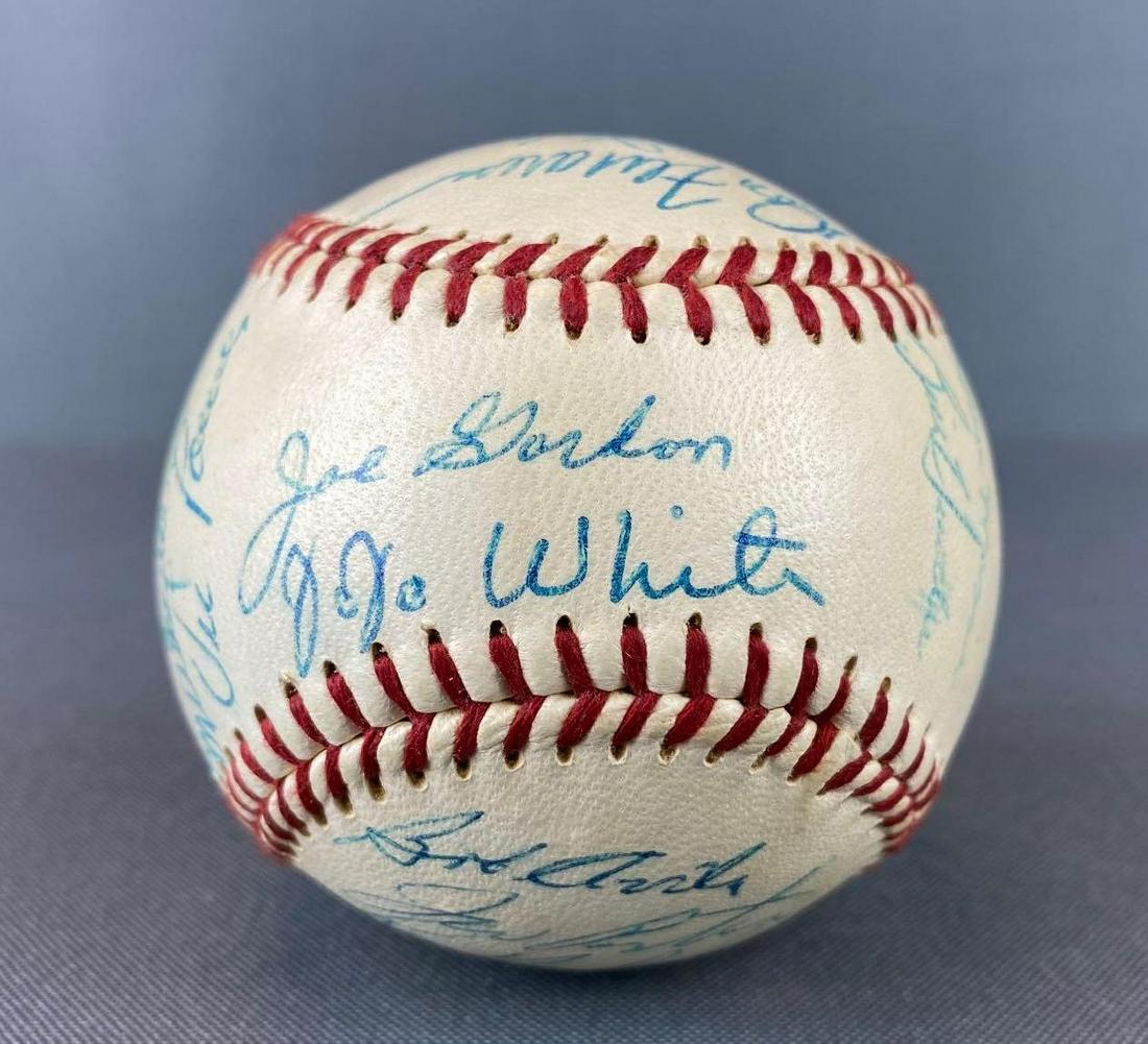 1958 Cleveland Indians Team Signed Baseball (1 of 7)