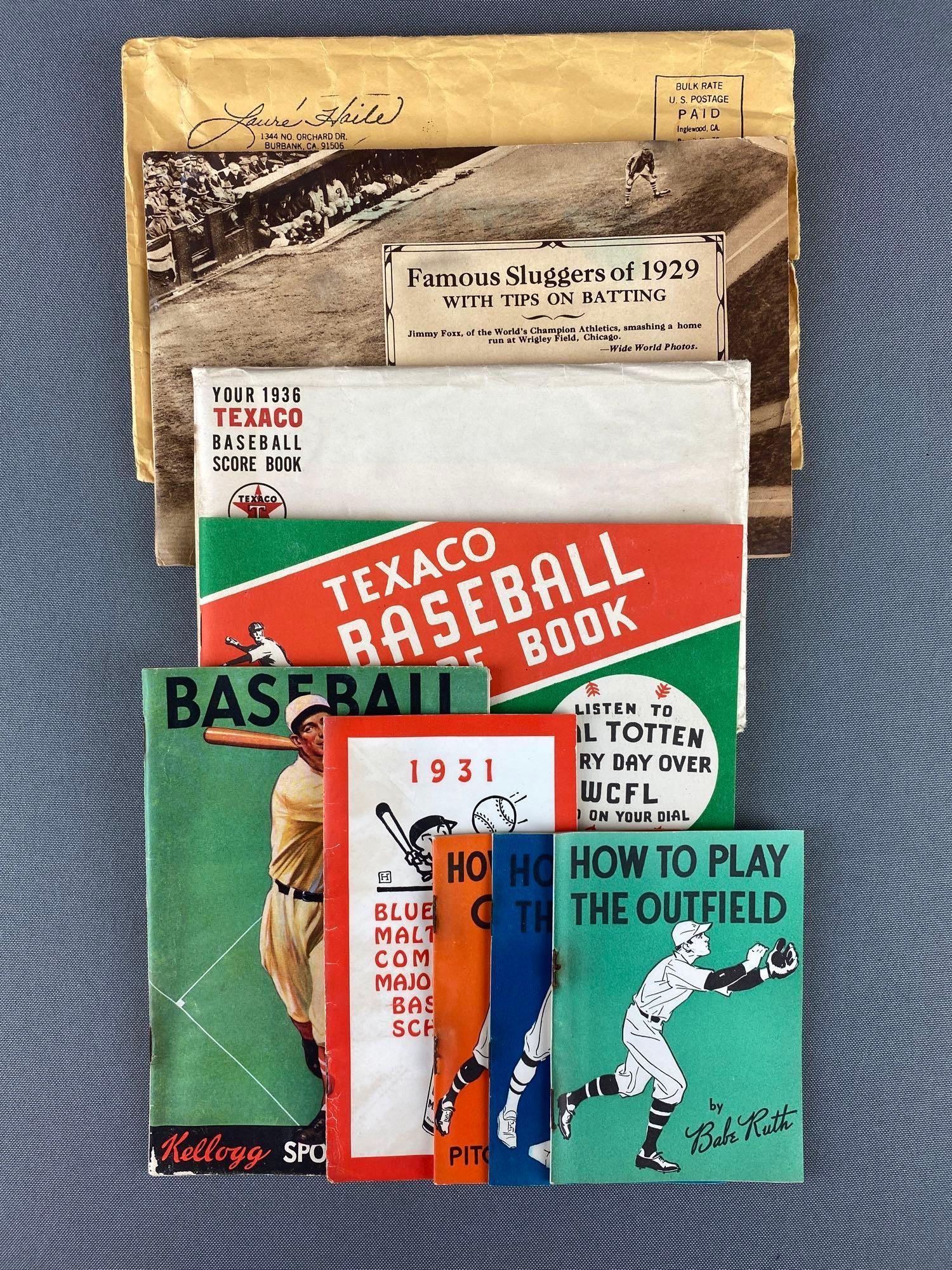 Group of Baseball Ephemera Babe Ruth + (1 of 6)