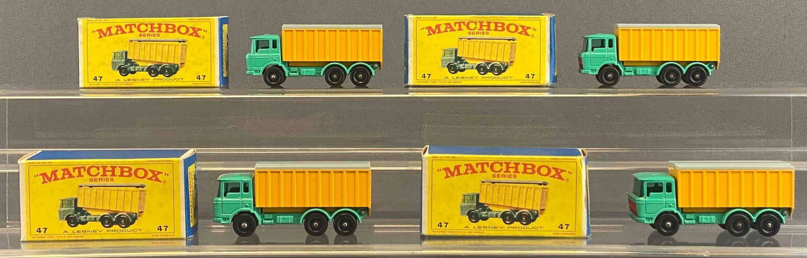 Group of 4 Matchbox No. 47 DAF Tipper Container Truck (1 of 8)