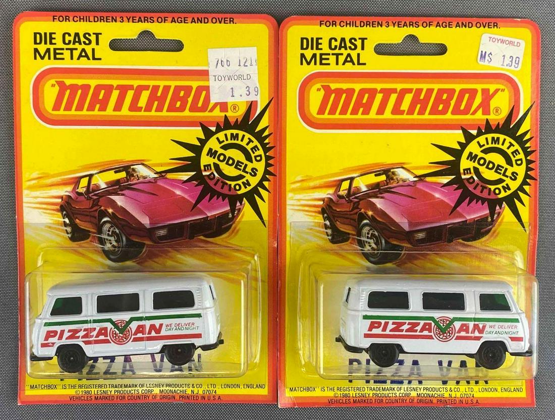 Group of 2 Matchbox Limited Edition Model Pizza Vans (1 of 3)