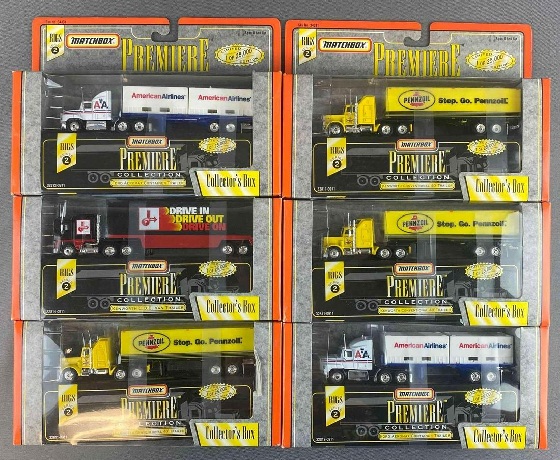 Group of 6 Matchbox Premiere Series 2 Rig Vehicles (1 of 4)