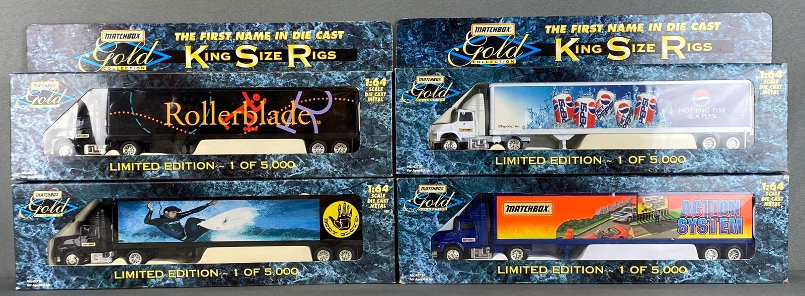 Group of 4 Matchbox Gold Collection King Sized Rigs (1 of 6)