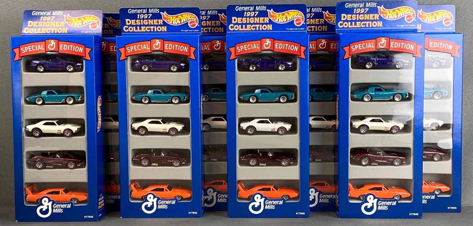 Group of 8 Hot Wheels General Mills Designer Collection Sets (1 of 4)