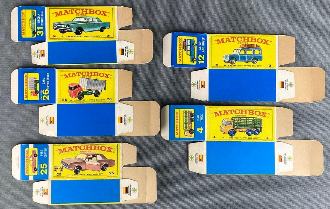 Group of 5 Matchbox Series E Type Boxes (1 of 5)