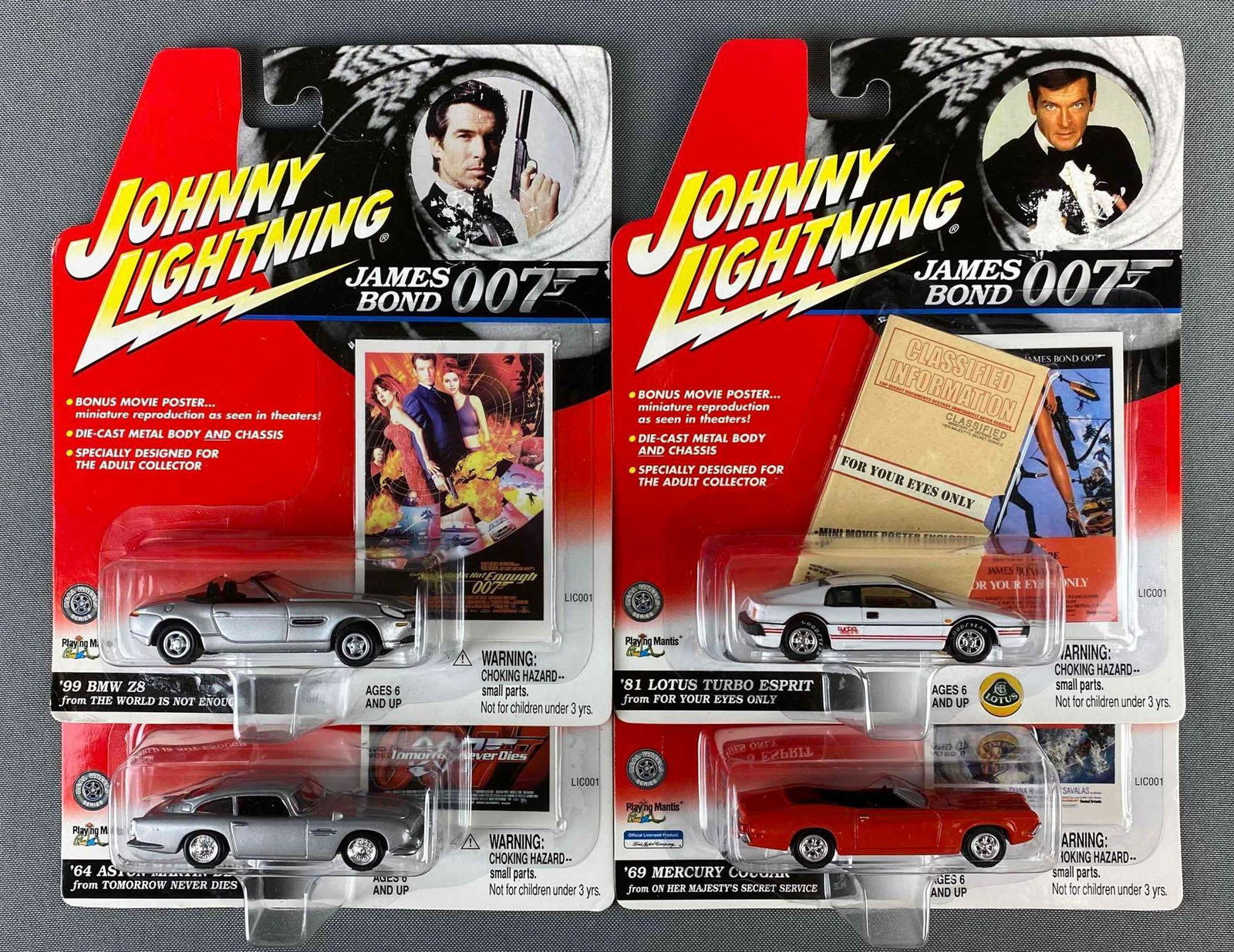 Group of 4 Johnny Lightning James Bond Die Cast Vehicles (1 of 3)
