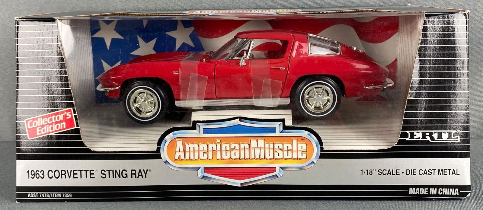 ERTL 1963 Corvette Sting Ray Die-Cast Vehicle (1 of 4)